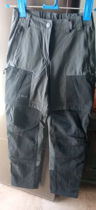 Pantaloni da escursionismo smontabili grigi/neri