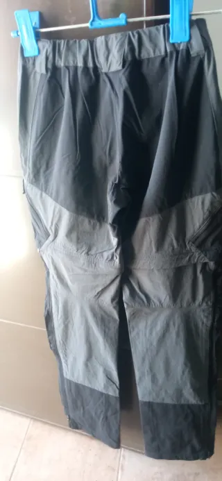 Pantaloni da escursionismo smontabili grigi/neri