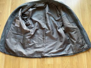 Americana tweed con lana verde cuadros T.54