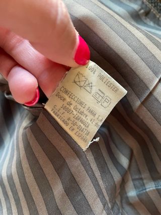 Americana tweed con lana verde cuadros T.54