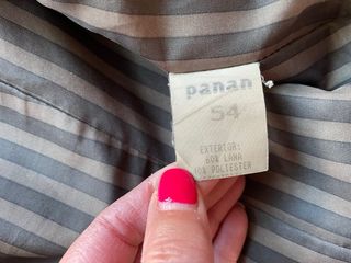 Americana tweed con lana verde cuadros T.54