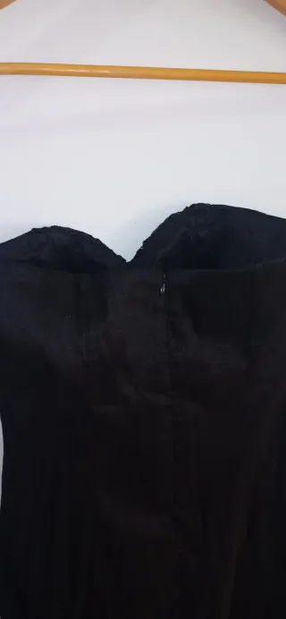 Vestido fiesta negro encaje talla 36