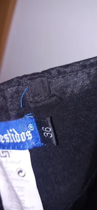 Vestido fiesta negro encaje talla 36