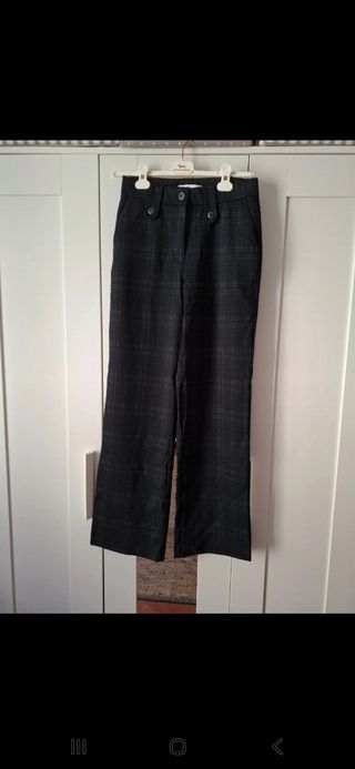 Pantaloni donna quadri taglia M