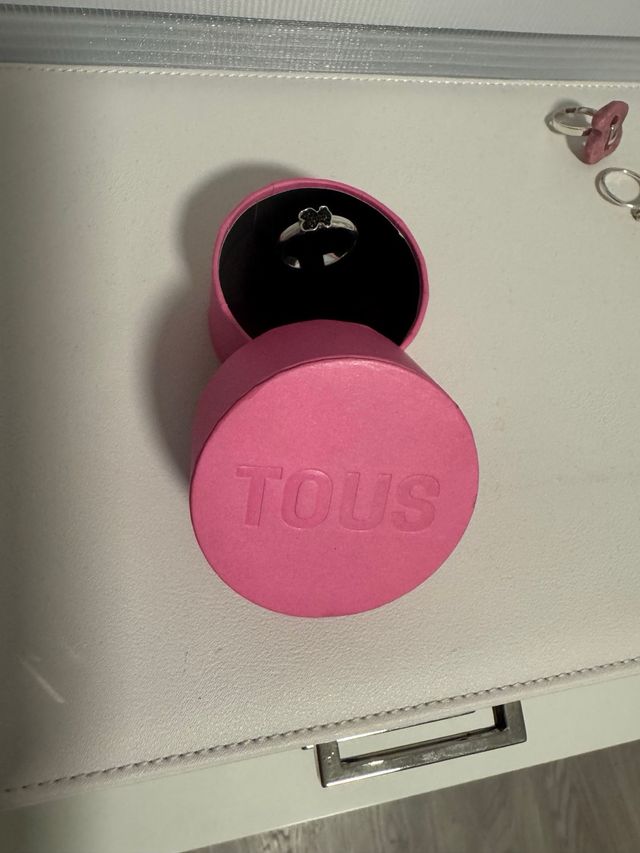 Anillo Tous Oso Negro Plata