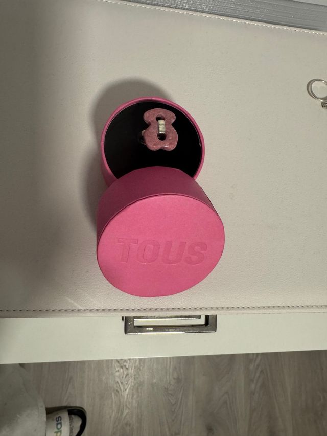 Anillo Tous Oso Piedra Rosa