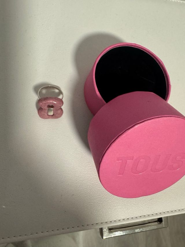 Anillo Tous Oso Piedra Rosa