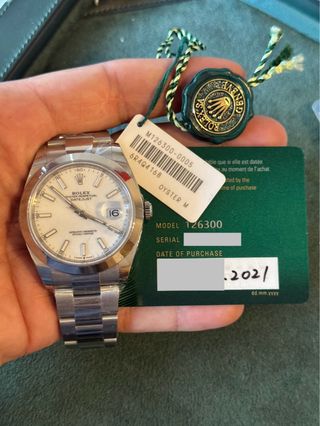 Rolex Datejust 41mm 2021 Esfera Blanca