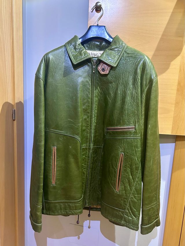 Chaqueta de cuero ovino auténtico – Talla 52