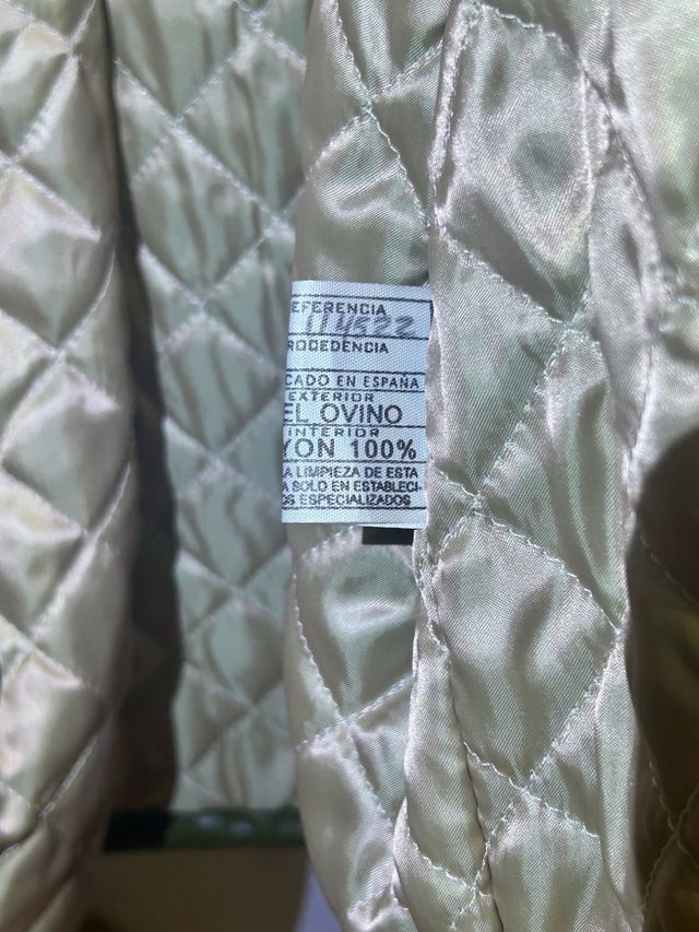 Chaqueta de cuero ovino auténtico – Talla 52