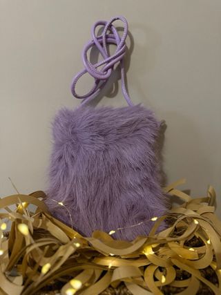 Porta cellulare eco pelliccia vari colori