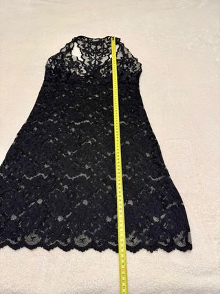 Camisón lencero negro encaje