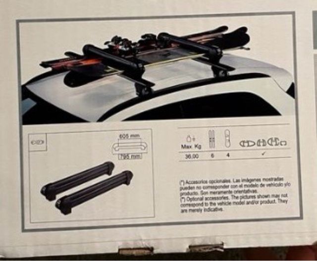 Portaesquís y tablas de Snow