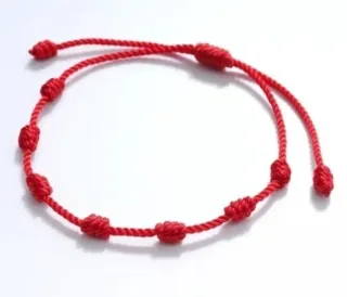 Pulsera roja 7 nudos NUEVA!