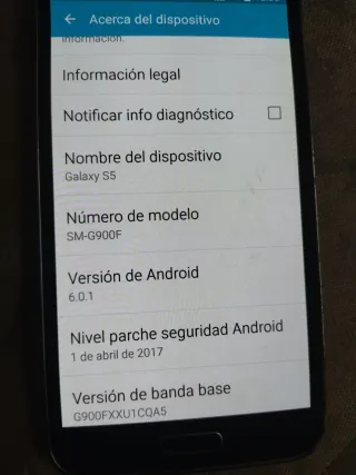 Samsung Galaxy S5 Negro