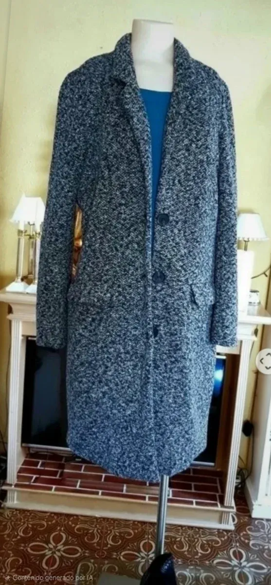 Casaco Tweed Cinza e Preto Jacqueline de Yong