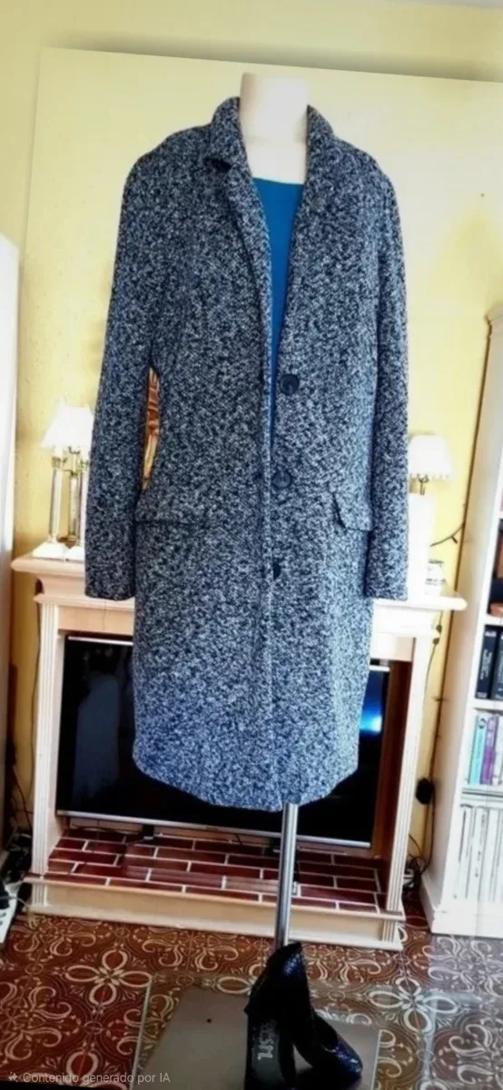 Casaco Tweed Cinza e Preto Jacqueline de Yong