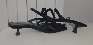 Sandalias tacón bajo Lefties negras talla 37