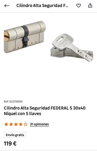 Bombín THIRARD Federal Alta Seguridad 30x40