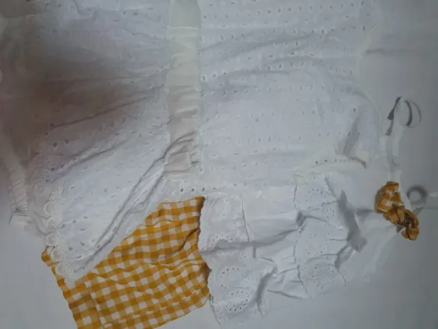 2 Conjuntos Verano Blanco y blancon con Amarillo