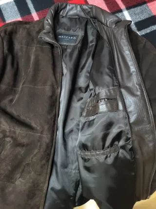 Chaqueta de ante marrón MASCO