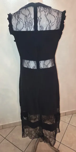 Abito elegante Gaudì con pizzo trasparente