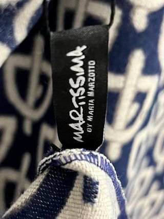 Sciarpa Marta Marzotto Donna Blu e Bianca