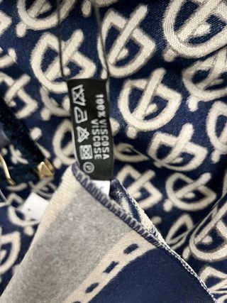 Sciarpa Marta Marzotto Donna Blu e Bianca