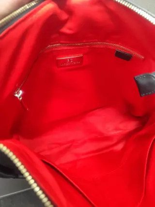 Bolso Purificación García Negro Cadena dorada