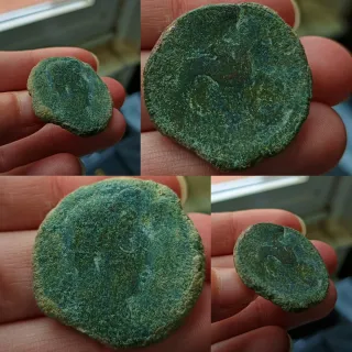 Moneda íbero Romana Antigua