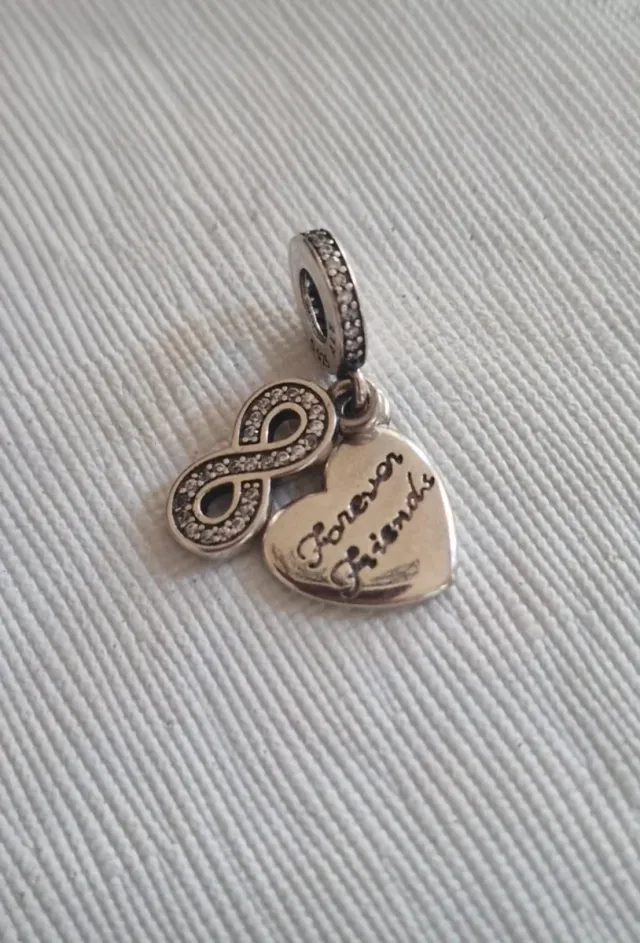 Charm Pandora Cuore e Infinito Forever Friends