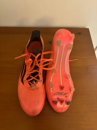 Adidas F50 Naranja y Negro Talla