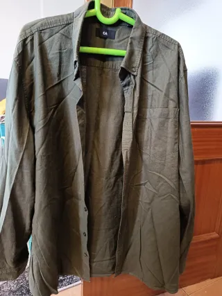 Camisa C&A Talla 3XL Verde Oliva