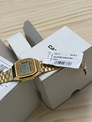 Reloj Casio Dorado Digital A168WG-9EF