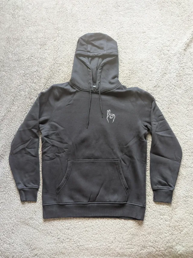 Sudadera Talla XL negra con capucha hombre