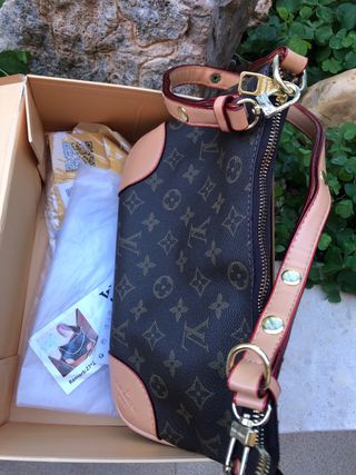 Bolso Louis Vuitton Boulogne Marrón Lona Monogram