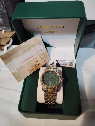 Reloj Martyn Line Oro y Verde