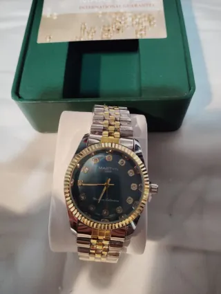 Reloj Martyn Line Oro y Verde