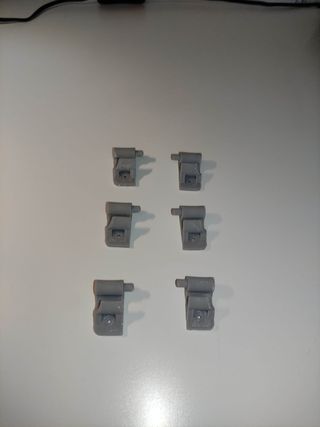 6 Terminales Sunroller Grises (3 Pares)