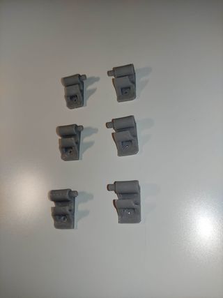 6 Terminales Sunroller Grises (3 Pares)