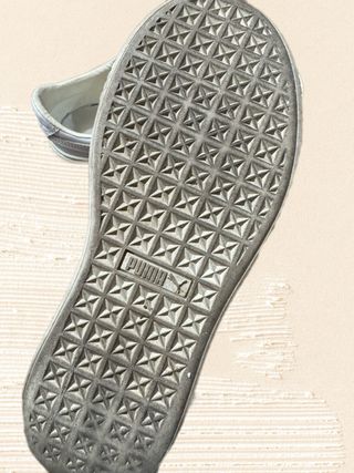 Puma basket platform core lace-up white sneakers