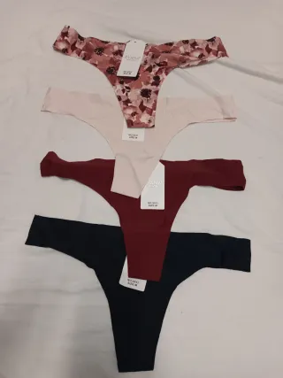 Set 4 Tangas Sin Costuras DYANA Talla M