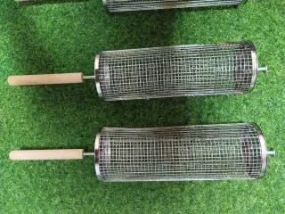 Cestas Barbacoa Metal y Madera (3 uds)