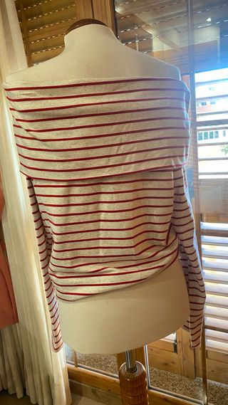 Jersey Hombros Descubiertos Rayas