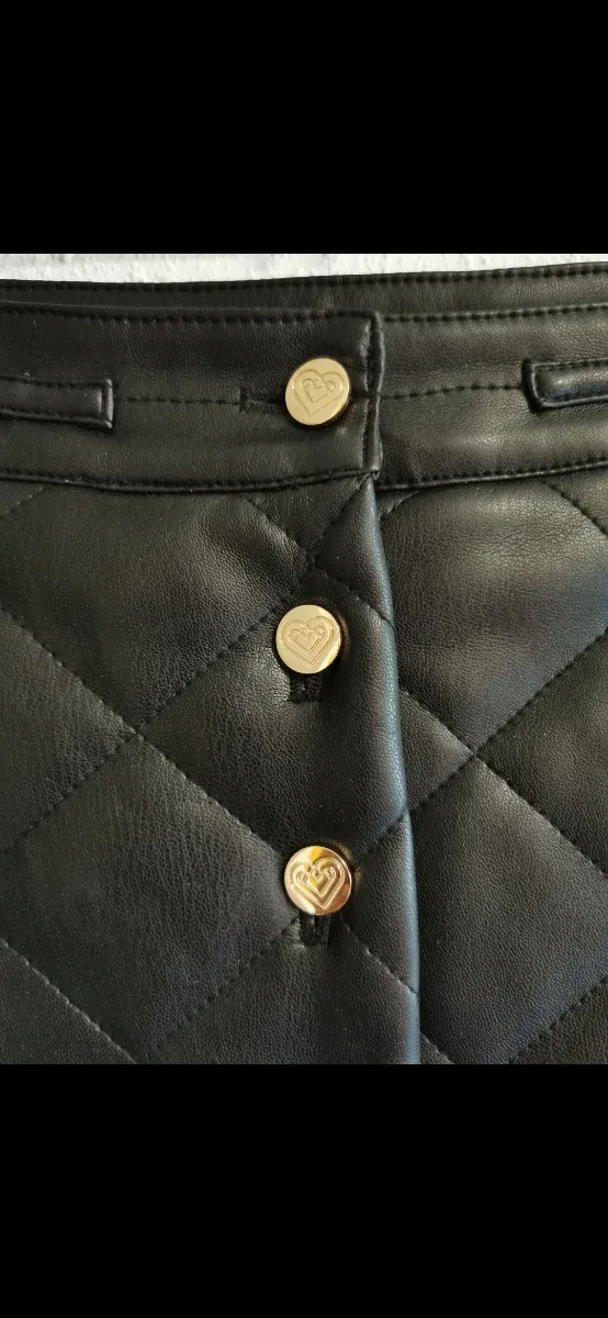 Falda de chica de Tintoretto Talla M Negra Acolcha