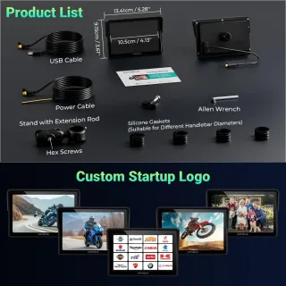 Pantalla Táctil CarPlay Moto 5.2 Impermeable