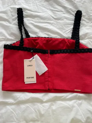 Top Lança Perfume Rojo Talla M Nuevo