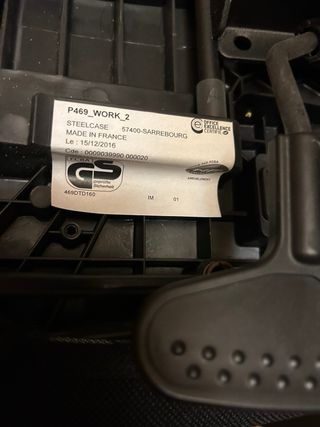 Silla de oficina Steelcase negra