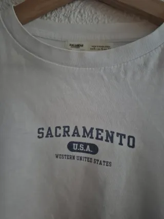 Camiseta Pull&Bear Sacramento USA Talla S