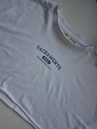 Camiseta Pull&Bear Sacramento USA Talla S